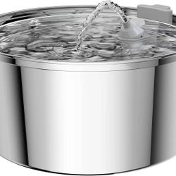 Cat Water Fountain Stainless Steel: YFYUPUP 108oz/3.2L Automatic Cat Drinking Fountain Pet Fountain Water Bowl Dog Water Dispenser Ultra Quiet Pump an