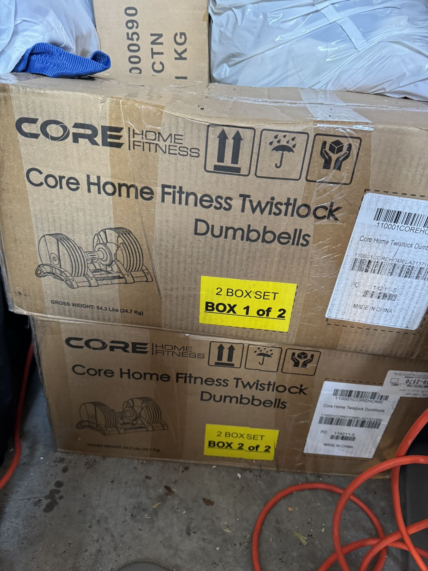 Brand New Core Home Fitness Adjustable Dumbbells (Unopened)