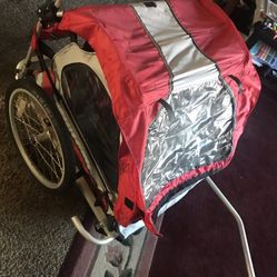 Bike Double Stroller Sit Trailer