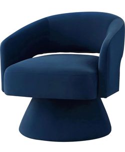 Newly Assembled  360 Degree Swivel Chair Barrel Chair Upholstered Velvet Round Accent Chairs