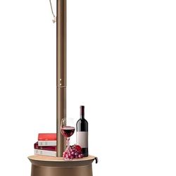 50,000 BTU Patio Heater for Outdoor Use With Adjustable Heat Focusing Top, Portable Propane Patio Heater with Wheels, Stainless Steel Burner for Porch