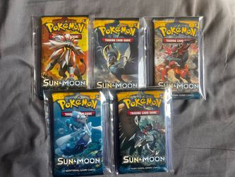 2017 Pokemon Sun & Moon Base Set Booster Pack Art Set