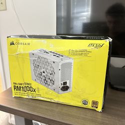 Corsair RM1000x 1000w Shift Fully Modular ATX PSU 80 Plus Gold ATX 3.0 White