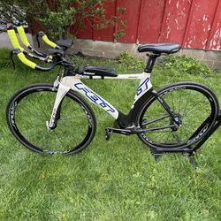 Felt B2 52cm Carbon Triathlon Bike, Tri Bike Aerobar 700C