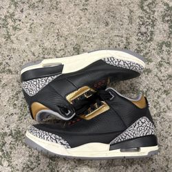 Air Jordan 3 Se Black/gold  No Box Size 8 Woman’s/6.5 Men’s 