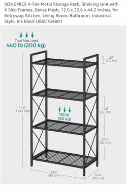 Metal shelf
