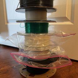 Bulk PLA 3D printer filament spools