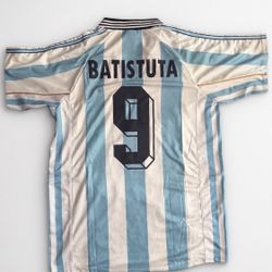 Batistuta Retro Argentina Soccer Jarsey