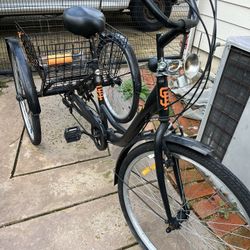 SF Giants 7 Speed Tricycle Bicycle