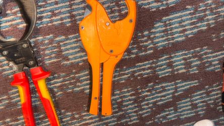 Orange PVC Pipe Cutter Tool