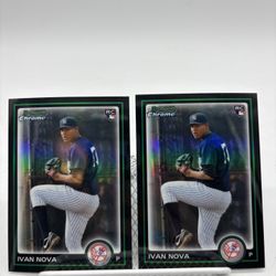 Lot Of 2 IVAN NOVA 2010 Bowman Chrome Draft Rookie RC Card #BDP3
