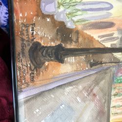 Water Color Art By Sam Hurwitch Original Price $700 Here Only $300