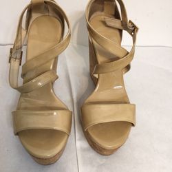Jimmy Choo Wedge Sandals EU 38.5 Made In Spain 