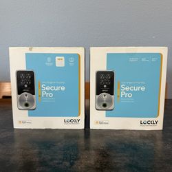 LOCKLY Secure Pro Zeno Series Matte Black Deadbolt WiFi Smart Lock, Apple Home Key, Fingerprint, Keypad, Siri/Alexa/Google