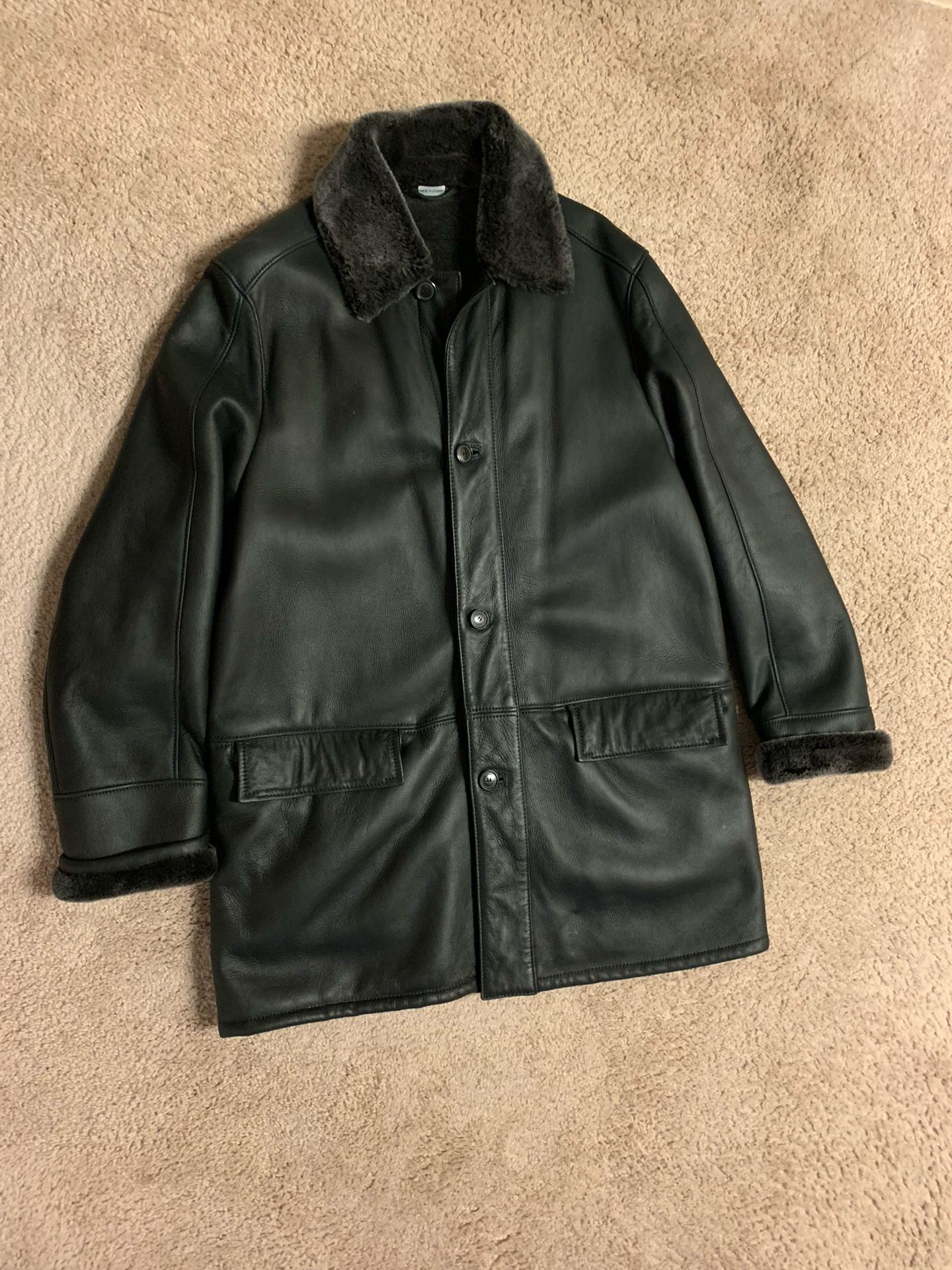 Men’s Hugo Boss Sheepskin Shearling Coat size 42R