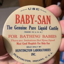 Vintage Compact Mirror Ad For Baby-san