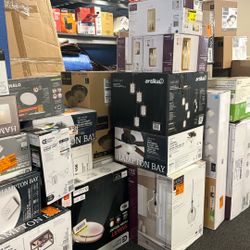 Fan, Lights & Extension Cords