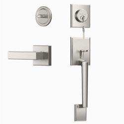 Kingforce Front Door Handle With Lock 