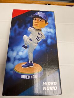 NIB 2013 Hideo Nomo LA Dodgers SGA Bobblehead #16 Box damage