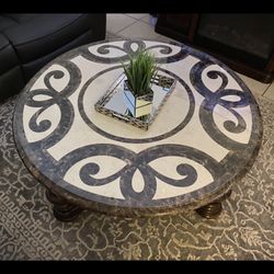 Marble Table With Glass Top Protector