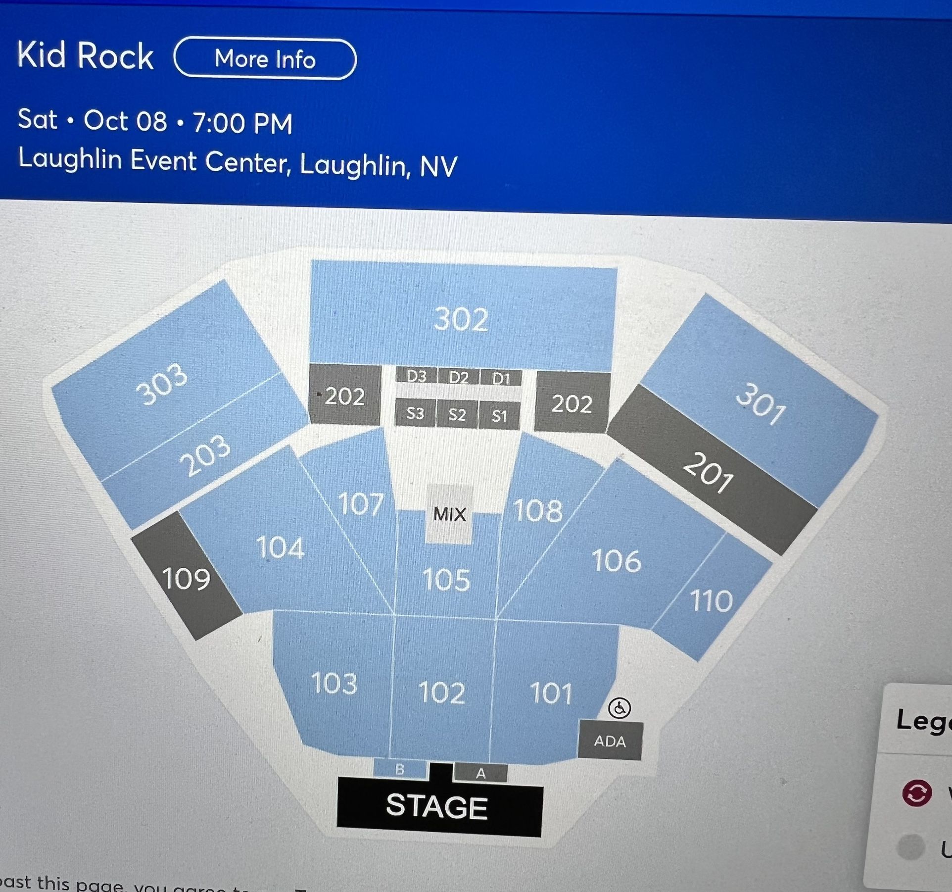 Kid Rock Concert Tickets  $700 For Both Tickets 