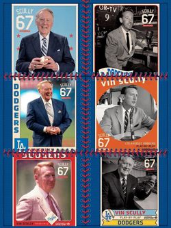 Vin Scully 6 Poster Set SGA 2016 - Dodgers