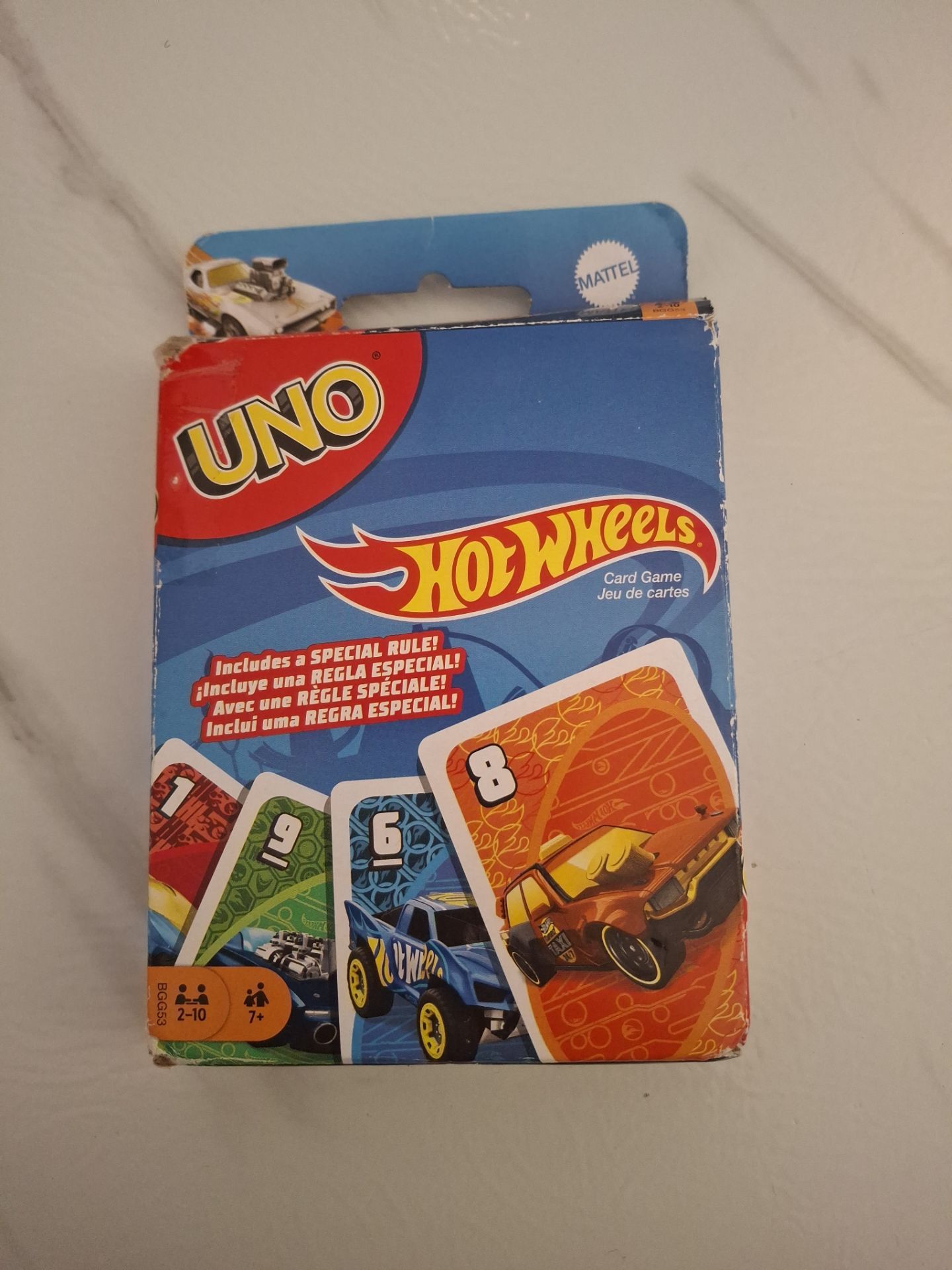 Uno hot wheels cards game