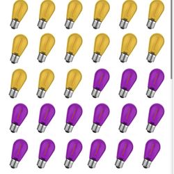 S14 Orange & Purple Replacement Bulbs