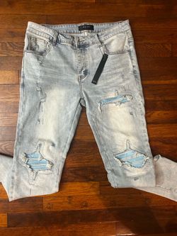 amiri Mx1 light blue size 34