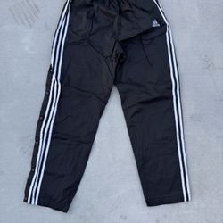 Adidas black and white track pants size small