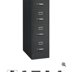 Dark Grey Filing Cabinet