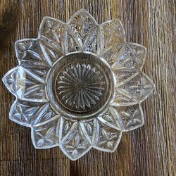 Vintage Crystal Bowl Or Ash Tray