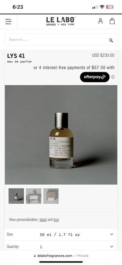 Le Labo LYS 41 eau de parfum (50ml) for Sale in San Diego, CA