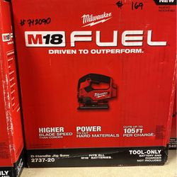 Milwaukee M18 Fuel D-handle Jig Saw 
