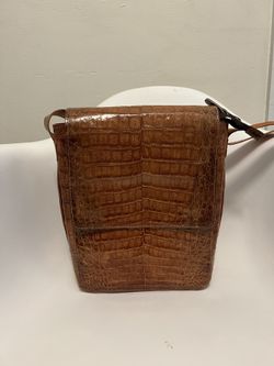 Genuine alligator Crossbody messenger bag