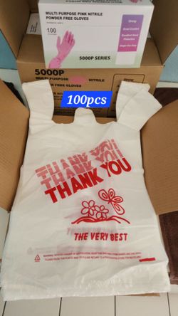 Nitrile gloves   4mil and plastic bags for business