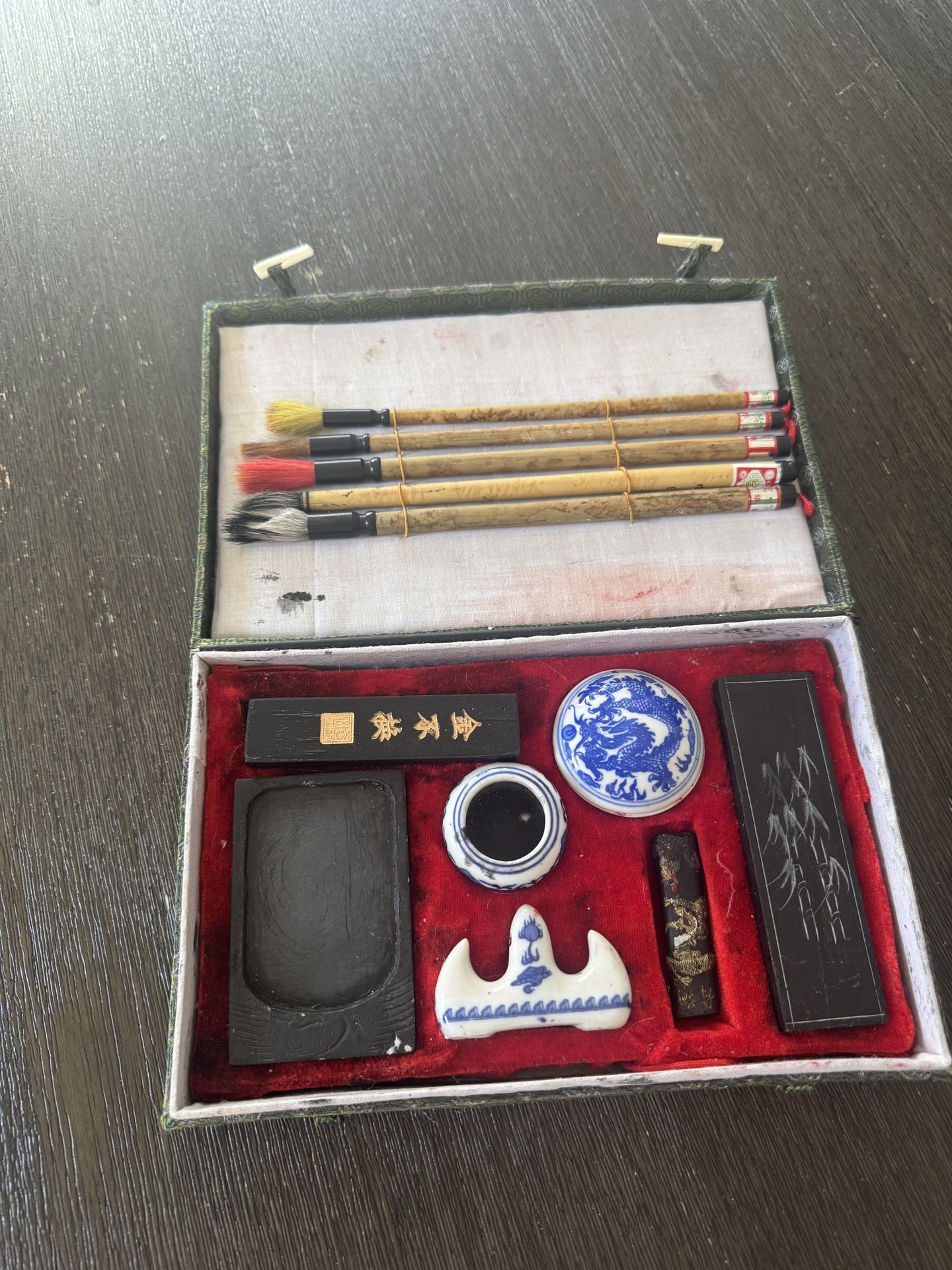 Vintage Chinese Calligraphy Set