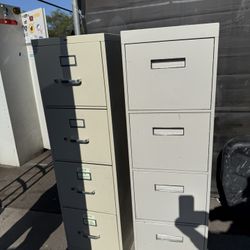 2 metal cabinets for filing documents 50 for both