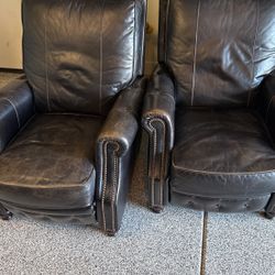 Matching Leather Recliner Chairs 