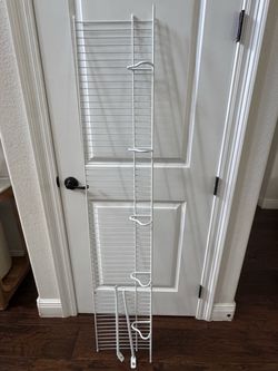 White Wire Closet Organizer/Shelving System – 63⅜” – Used