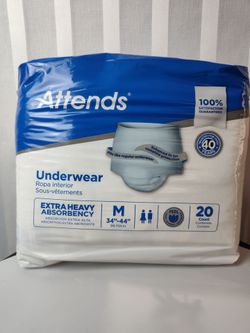 Adult Attends 20 count underwear size medium 20