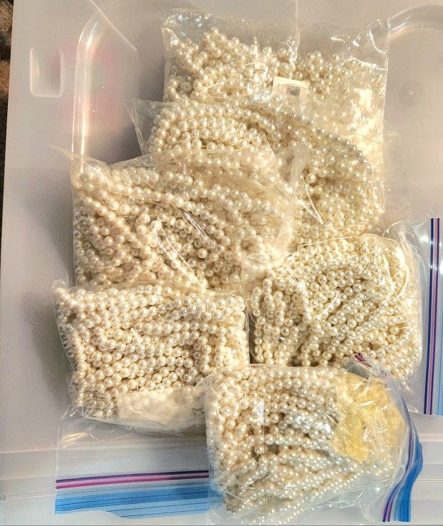Faux Pearl Strands