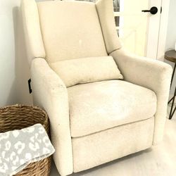 Cream Boucle Nursery Glider