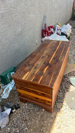 Wood toy chest