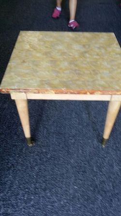 Antique mother of pearl table