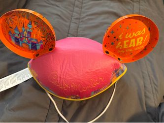 Disneyland Cast Member exclusive “I Was hEAR! July 17th, 2025” ear hat from the 70th anniversary