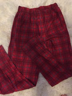 Cherokee Boys red plaid pajama pants size L