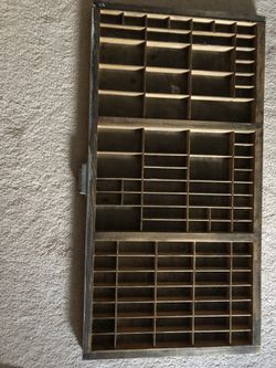 Vintage Printer’s Type Tray