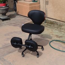 Kneeling Office Chair Ergonomic with Wood Back Support 