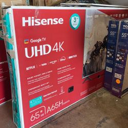 65” GOOGLE SMART TV. BRAND NEW 4K UHD